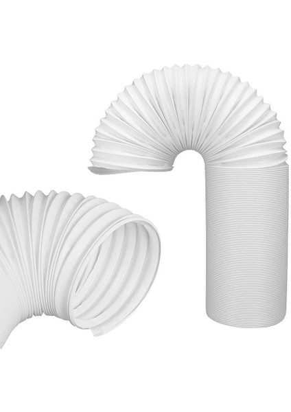 Taşınabilir Klima Hortumu, Üniversal Boru Klima Egzoz Hortumu 5,9 Inç Genişlik Pvc Kanal Uzantısı (1,5 M) (Yurt Dışından)