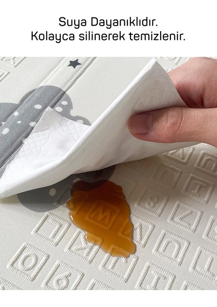 Neşeli Zürafa + Taşıtlar , Katlanabilir Çocuk Oyun Halısı – Ekstra Large - 180X200X1 cm - Taşıma Çantası Yanında fırsatları