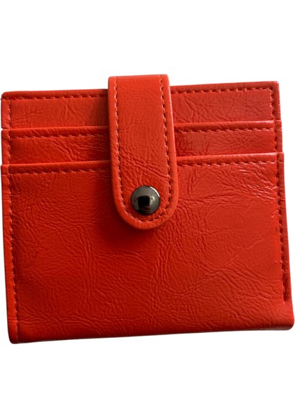 Kağıt Para Bölmeli Çok Gözlü Çıtçıtlı Cüzdan