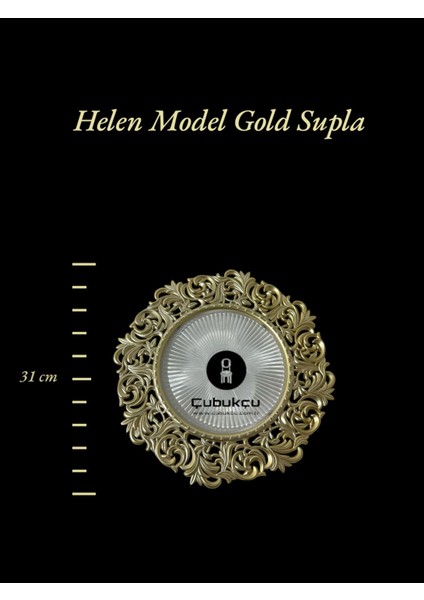 6 Adet Helen Model Supla Gold Renk (Altın Kaplama) fiyatları