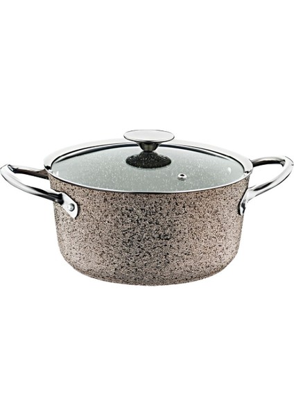 3601 Kumbeji Granit 22 cm Derin Tek Tencere