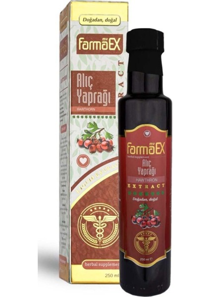 Alıç Yaprağı Ekstraktı 250 ml Alıç Yaprağı Sıvı Ekstresi Alıç Extract