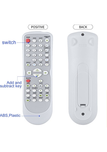 NB177 DVD Vcr Sylvania Emerson Funai Için Uzaktan Kumanda DVC841G NB177UD NB100 NB100UD DVC865F (Yurt Dışından) indirimleri