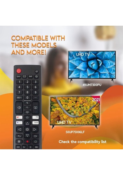 AKB76040303 Lg 32LM577BPUA 49UM7300PUA 43UP7000PUA 50UN7000PUC 65UP7000PUA Için Yedek Tv Uzaktan Kumandası (Yurt Dışından) indirimleri