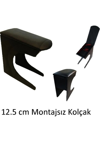 Megan 1 Kol Dayama Montajsız Araca Özel Kolçak 12.5cm Genişlik Birebir Uyumlu