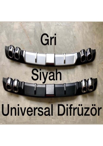 Renault Megane 1 Difüzör Arka Tampon Eki 4 Egzoz Çıkışlı fiyatları