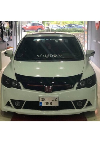 Honda Civic Fd6 2006-2012 Ön Kaput Koruyucu Rüzgarlığı Piano Black 3.2 mm Kalın Plastik fiyatları