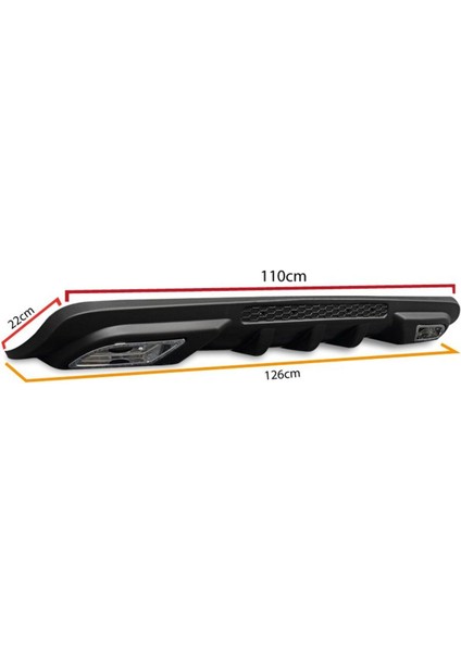 Renault Megane 2 Difüzör Arka Tampon Çift Egzoz Çıkışlı