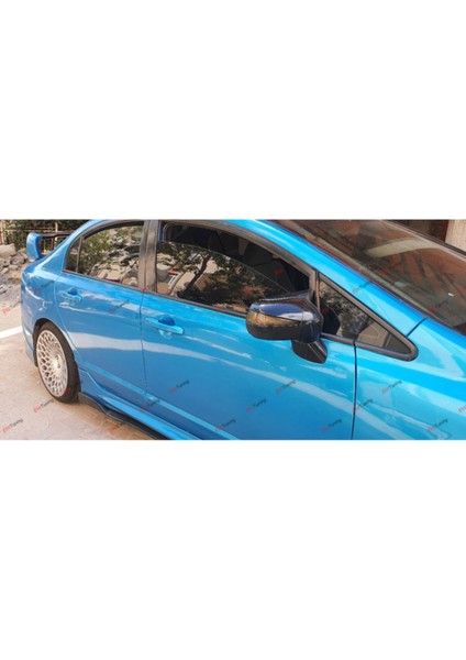 Honda Civic Fd6 Yarasa Ayna Kapağı, Parlak Siyah, Abs Plastik