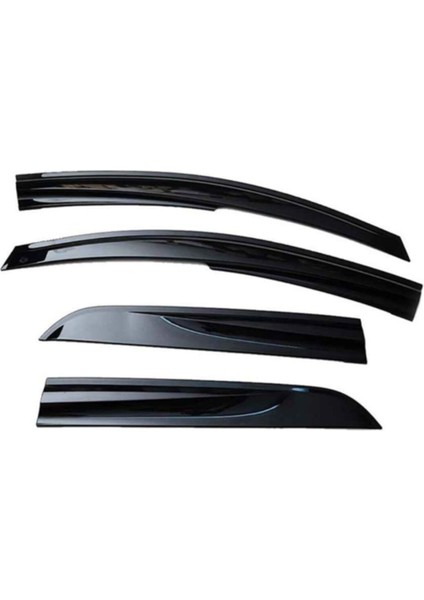 Siyah Sunplex Honda Civic Vtec2 Cam Rüzgarlığı Mugen 4parça 2001-2006