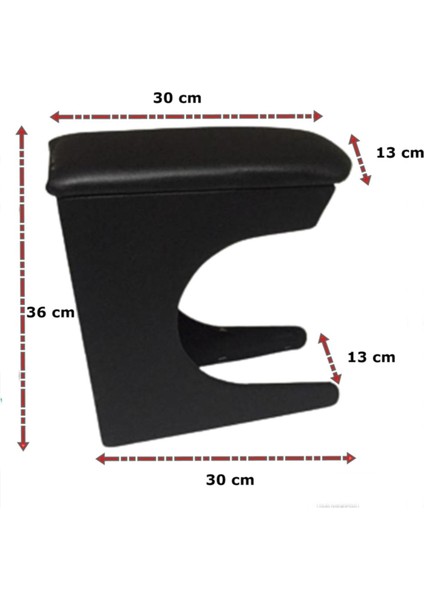 Fiat Palio 2008 Geniş Hacimli Delmesiz Mdf Ayaklı Kolçak Kol Dayama 13 cm fırsatları