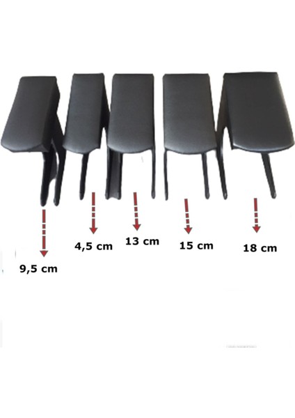 Fiat Palio 2008 Geniş Hacimli Delmesiz Mdf Ayaklı Kolçak Kol Dayama 13 cm indirimleri