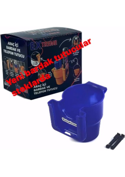 Araç Içi Bardak ve Telefon Tutucu Mavi indirimleri