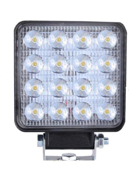 Off Road Gündüz Farı 16 LED Kare Çalışma Lambası 48 Watt