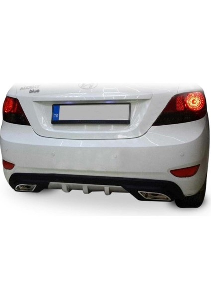 Hyundai Accent Blue Difüzör Arka Tampon Çift Egzoz Çıkışlı