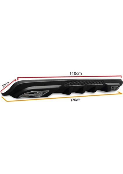 Hyundai Accent Blue Difüzör Arka Tampon Çift Egzoz Çıkışlı fırsatları