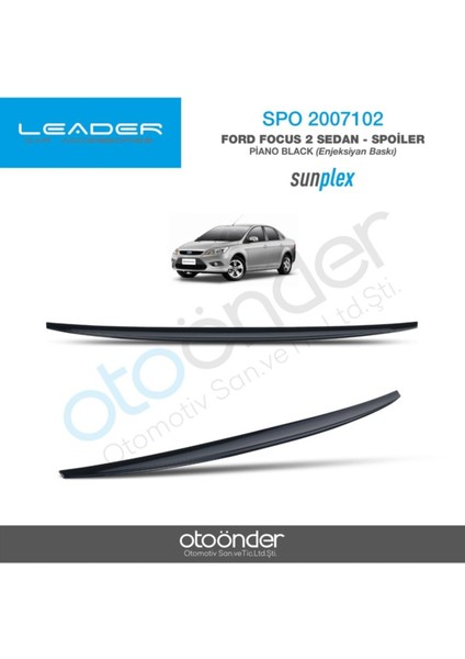 Ford Focus 2 Sedan Bagaj Üstü Spoiler Piano Black fiyatları