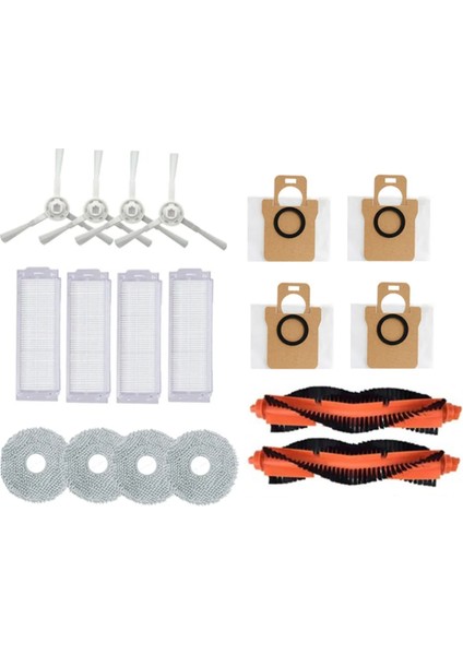 Xiaomi Mijia M30 Pro C107 Vakum Yedek Parçaları Için Aksesuar Seti Paspas Bezi Toz Torbası Hepa Filtre Ana Yan Fırça (Yurt Dışından)