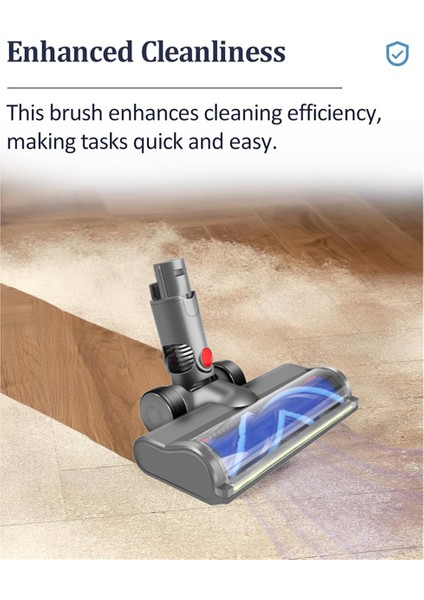 Dyson V6 DC58 DC59 DC62 DC72 Elektrikli Süpürgeler Için Direct Drive Fırça Başlığı Zemin Temizleyici Için LED Toz Işıkları ile (Yurt Dışından) fırsatları