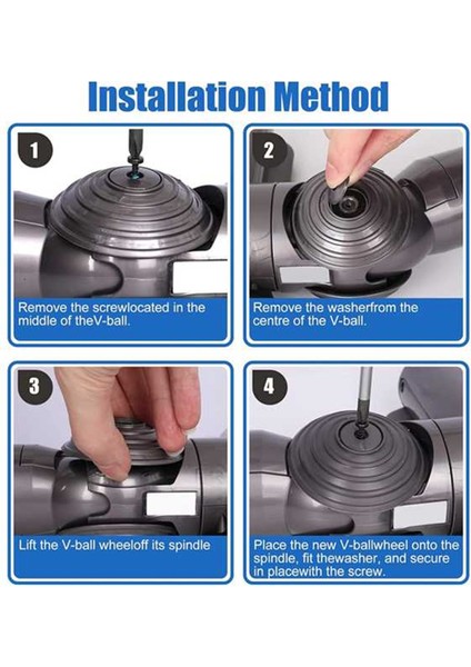Dyson V7 V10 V11 V15 Elektrikli Süpürge Aksesuarları 100W Doğrudan Tahrikli Emiş Başlığı Konnektör Adaptörü + V-Top Tekerlek (Yurt Dışından) fiyatları