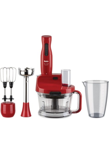 Mr Chef Quadro Blender Setkırmızı