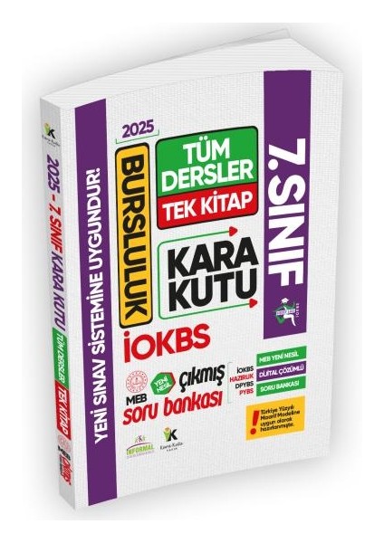 KARAKUTU YAYINLARI 2026 7.Sınıf YENİ SİSTEM İOKBS BURSLULUK ALTIN PAKET Deneme Seti ve Çıkmış Soru Bankası Çözümlü fırsatları