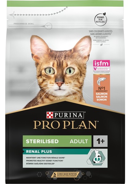 Renal Plus Sterilised, Somonlu Kısırlaştırılmış Kedi Maması 1.5 Kg