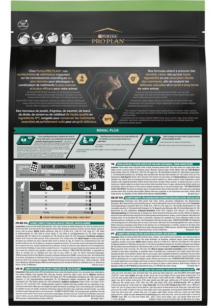 Renal Plus Sterilised, Somonlu Kısırlaştırılmış Kedi Maması 1.5 Kg