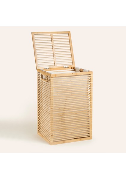 Dalı Bambu Çamaşır Sepeti 37X33X60 cm Natural fiyatları