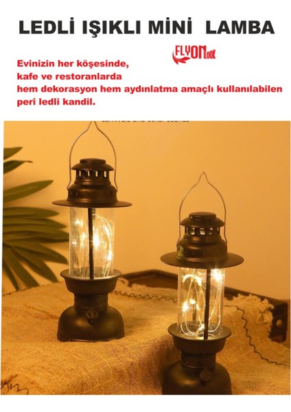 LED Mini Lamba Parti , Ev, Bahçe, Restorantlarda Hem Dekorasyon Hem Aydınlatma Fener Kamp Retro Tarz fiyatları