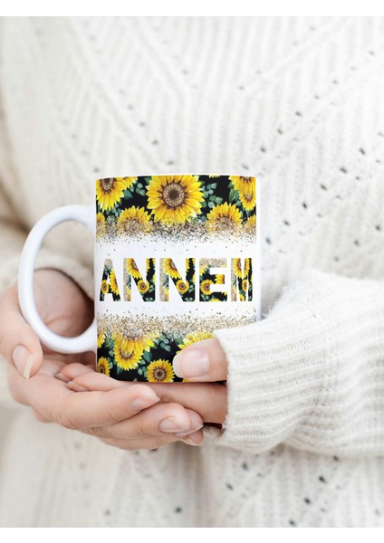 Deepcraft Anneler Günü 'annem' Mug Hediyelik Kupa 300 ml