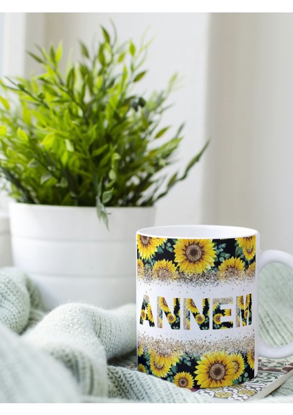 Deepcraft Anneler Günü 'annem' Mug Hediyelik Kupa 300 ml