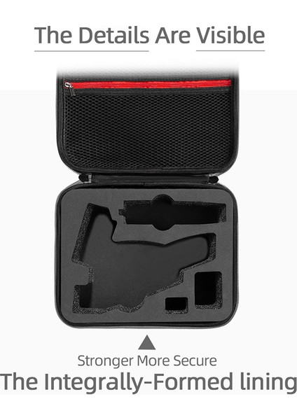 Taşınabilir Darbeye Dayanıklı Saklama Çantası Taşıma Çantası Çanta Zhiyun Pürüzsüz Q3 El ​​gimbal-Gri/siyah Astar (Yurt Dışından) modelleri