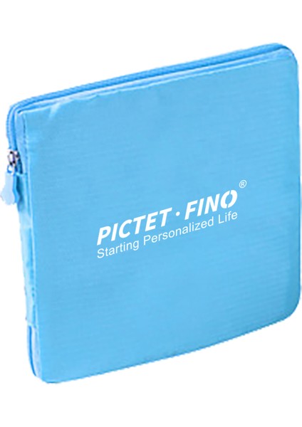 Pıctet.fıno RH68 Katlanabilir Alışveriş Çantası Çanta Büyük Kapasiteli Tote Çanta Kılıfı-Mavi (Yurt Dışından)