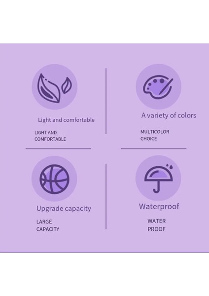 Dayanıklı Polyester Elyaf Basketbol Çantası 30CM Ayarlanabilir Omuz Askılı Spor Antrenman Sırt Çantası-Mor (Yurt Dışından) fırsatları