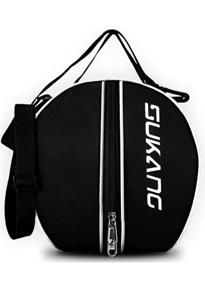 Dayanıklı Polyester Elyaf Basketbol Çantası 30CM Ayarlanabilir Omuz Askılı Spor Antrenman Sırt Çantası-Siyah (Yurt Dışından)