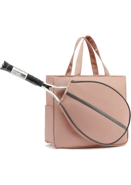 5615 Raket Saklama Çantası Spor Çantası Omuz Çantası 43X12X36+22CM-PEMBE/TENIS Raketi Için (Yurt Dışından)