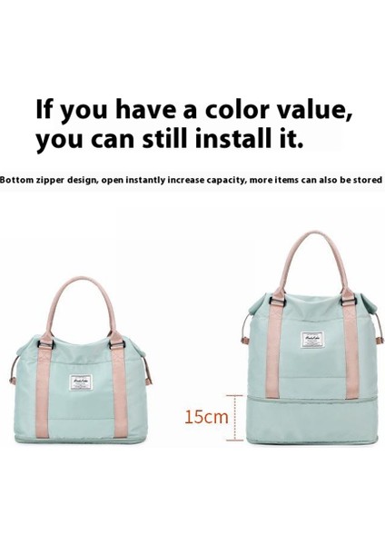 Seyahat Spor Çantası Su Geçirmez Çanta Spor Tote Yoga Spor Çantası, Boyutu: 38*13*32CM-YEŞIL (Yurt Dışından) indirimleri