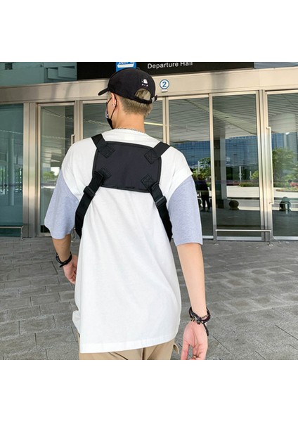 YA3066 Taktik Yelek Çanta Su Geçirmez Oxford Kumaş Göğüs Çantası Rahat Sırt Çantası Mini Sırt Çantası-Gri (Yurt Dışından) fiyatları