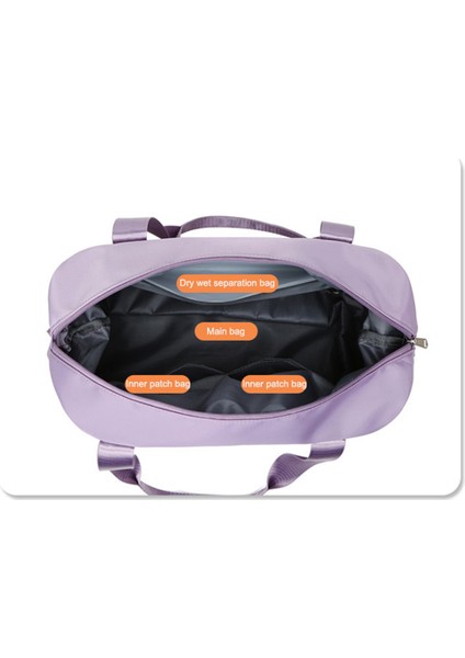 Oxford Kumaş Duffle Çanta Hafta Sonu Gecelik Omuz Çantası Spor Salonu El Çantası-Siyah (Yurt Dışından) indirimleri