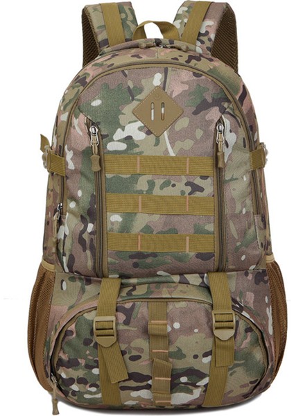 Flamehorse 50L Büyük Kapasiteli Naylon Sırt Çantası Açık Hava Yürüyüşü Trekking Sırt Çantası-Yeşil Kamuflaj (Yurt Dışından)