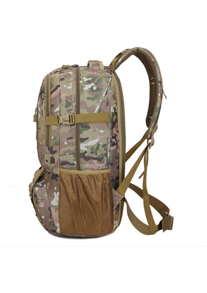 Flamehorse 50L Büyük Kapasiteli Naylon Sırt Çantası Açık Hava Yürüyüşü Trekking Sırt Çantası-Yeşil Kamuflaj (Yurt Dışından) modelleri