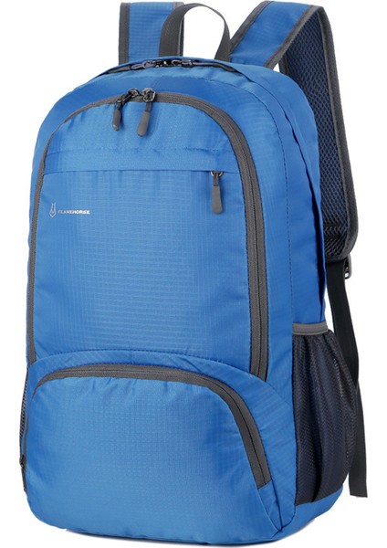 Flamehorse K66 Su Geçirmez Oxford Kumaş Sırt Çantası Günlük Seyahat Spor Katlanabilir Omuz Çantası-Gri (Yurt Dışından)