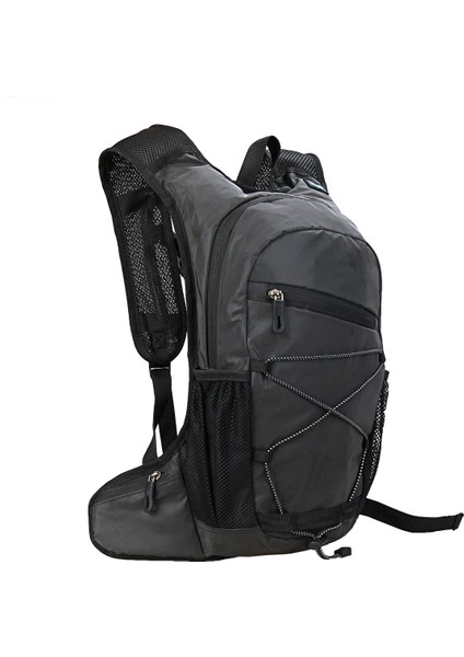 2l Çok Fonksiyonlu Açık Hava Bisiklet Yürüyüş Dağcılık Çantası Yansıtıcı Sırt Çantası-Siyah (Yurt Dışından)