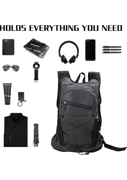 2l Çok Fonksiyonlu Açık Hava Bisiklet Yürüyüş Dağcılık Çantası Yansıtıcı Sırt Çantası-Siyah (Yurt Dışından) fırsatları