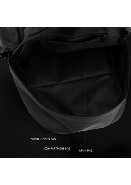 Wepower 1261 Seyahat Sırt Çantası Su Geçirmez Harici USB Portlu Naylon Omuz Çantası, 43X13X29CM-SIYAH (Yurt Dışından) modelleri