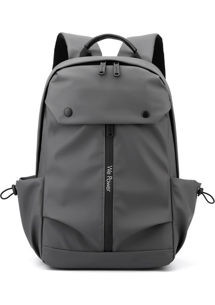 Wepower 1261 Seyahat Sırt Çantası Su Geçirmez Harici USB Portlu Naylon Omuz Çantası, 43X13X29CM-GRI (Yurt Dışından)