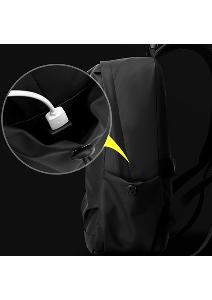 Wepower 1261 Seyahat Sırt Çantası Su Geçirmez Harici USB Portlu Naylon Omuz Çantası, 43X13X29CM-KOYU Mavi (Yurt Dışından) fırsatları