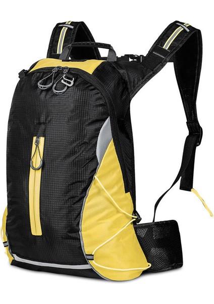 YS-040A 16L Bisiklet Sırt Çantası Açık Tırmanma Yürüyüş Spor Çantası Naylon Rahat Seyahat Çantası Erkekler Kadınlar Için-Sarı (Yurt Dışından)