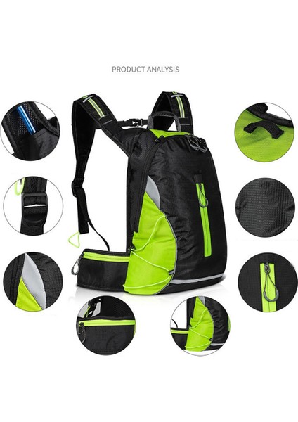 YS-040A 16L Bisiklet Sırt Çantası Açık Tırmanma Yürüyüş Spor Çantası Naylon Rahat Seyahat Çantası Erkekler Kadınlar Için-Sarı (Yurt Dışından) modelleri